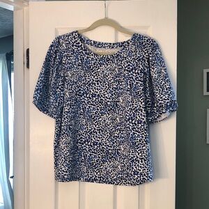 Lilly Pulitzer Blue and White Blouse